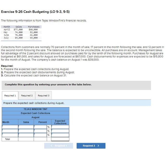 following historical collection pattern for its credit sales 75 percent collected in