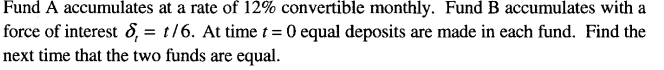 which interest pattern for fund A, and B are applied here? Fund