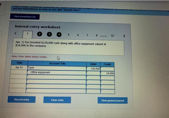 completes the following transactions in its first month of operation Prepare journal