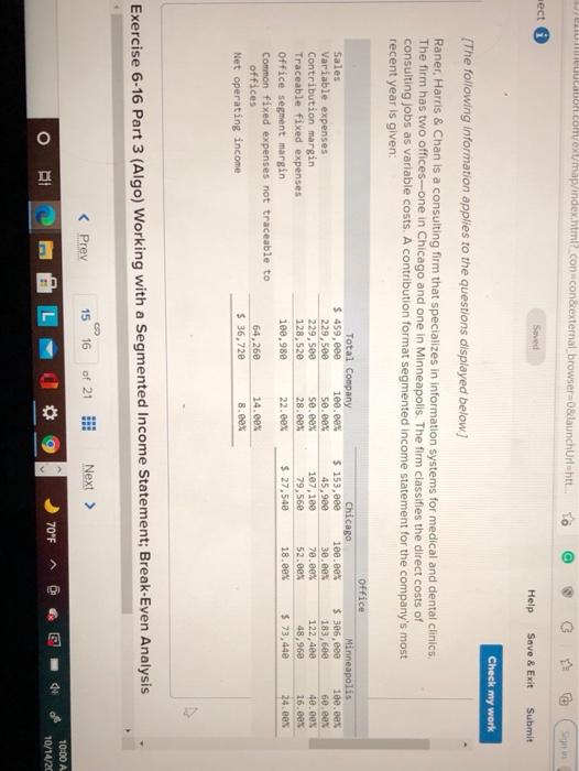 managerial accounting Jucation.com/ext/map/index.html?con con&external browser=0&launchurl=htt a sect Saved Help Save & Exit