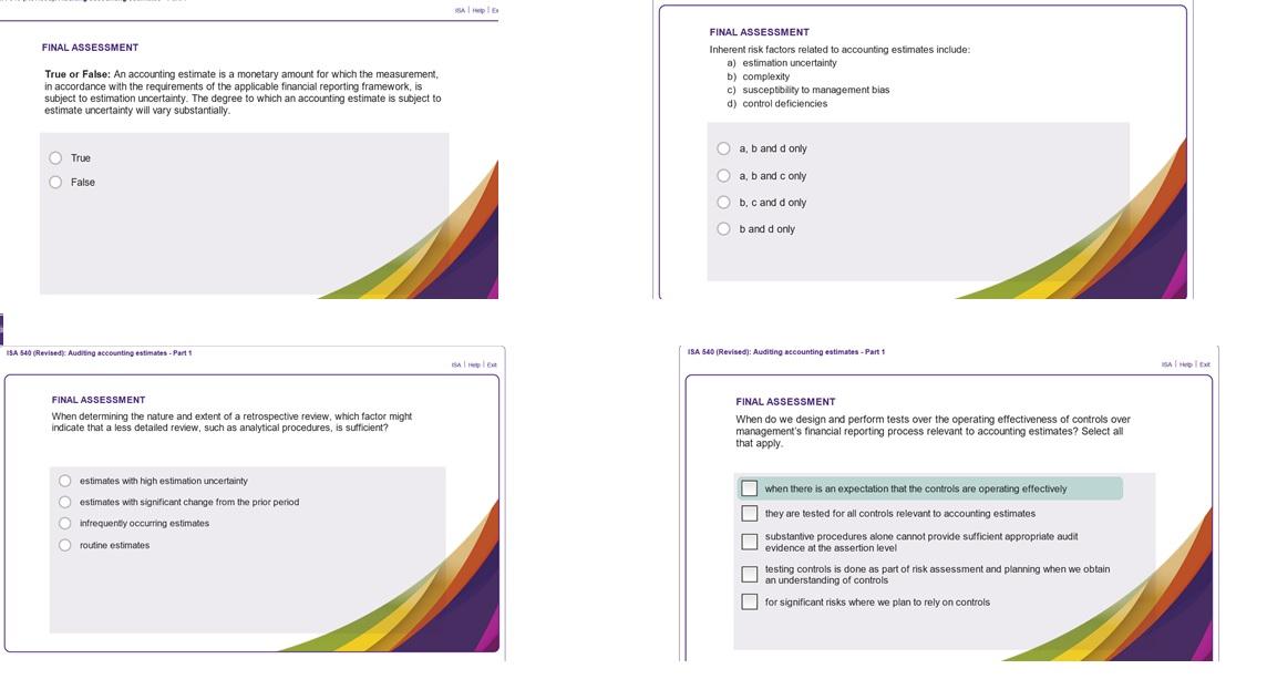 please answer without exmplanation SAI FINAL ASSESSMENT True or False: An accounting