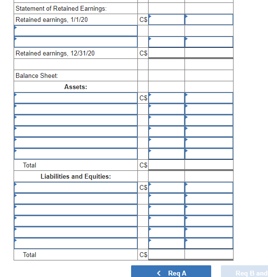 pesos (Ps) and a general ledger in Canadian dollars (C$). As of