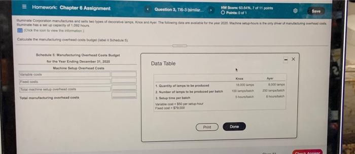  Homework Chapter 6 Assignment Question 3, T16-3 (nimlar 13 HW Scor