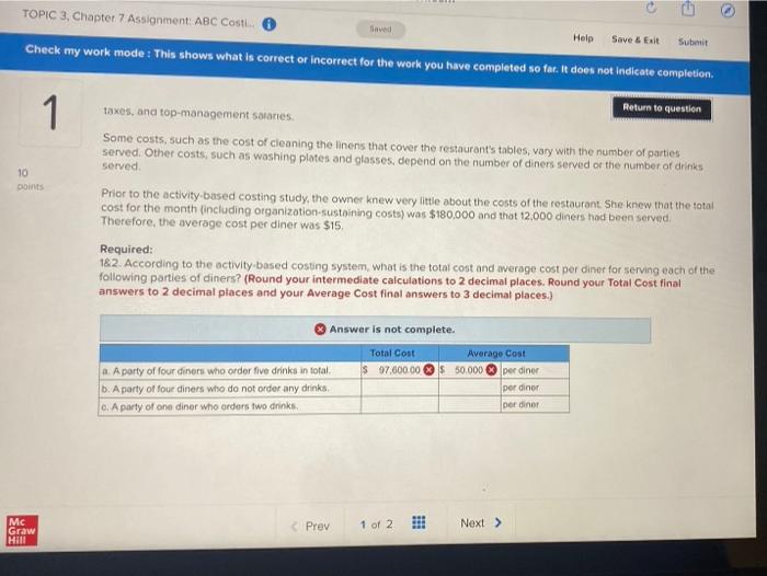 Exit Submit Check my work mode : This shows what is correct