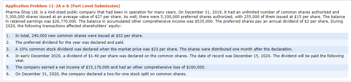 NEED ANSWERS FOR PART A ASAP WITH STEPS Application Problem 11-2A a-b