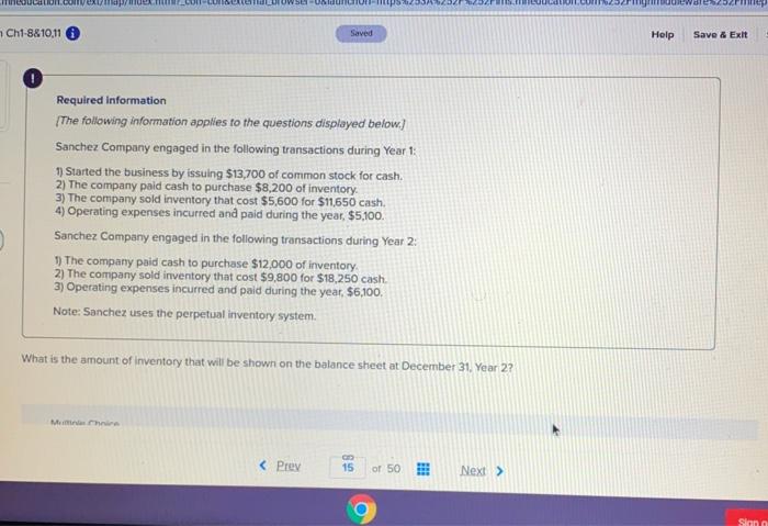  emap - Ch1-8&10,11 6 Saved Help Save & Exit Required information