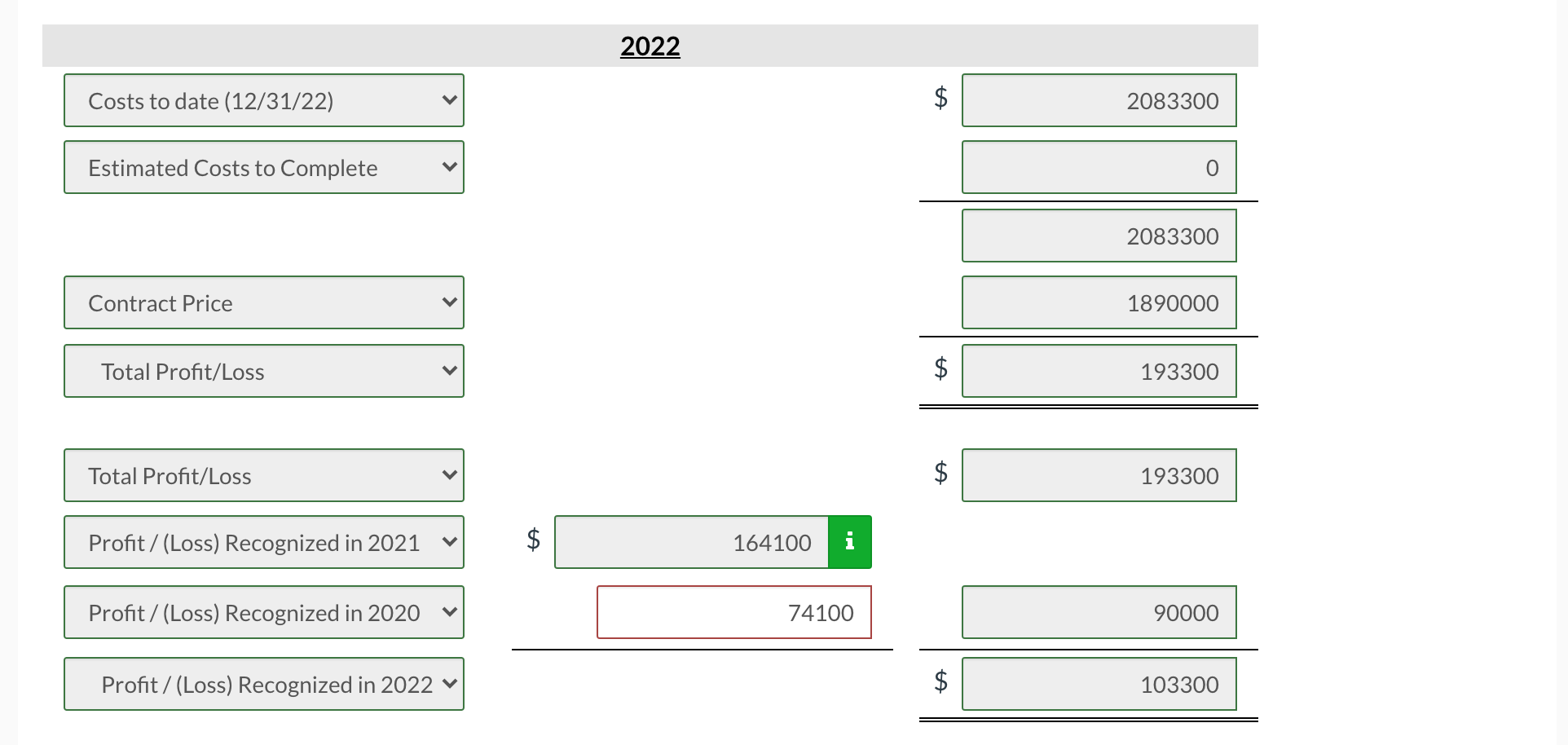 Corp. for a total contract price of $1,890,000. On July 1, Pina
