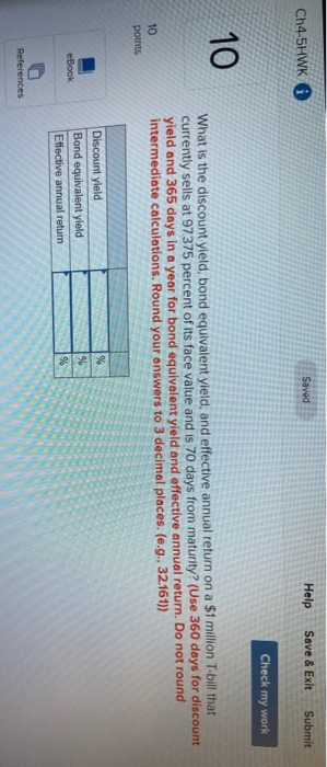 please show steps. thank you Saved Help Save & Exit Submit Ch4-5HWK