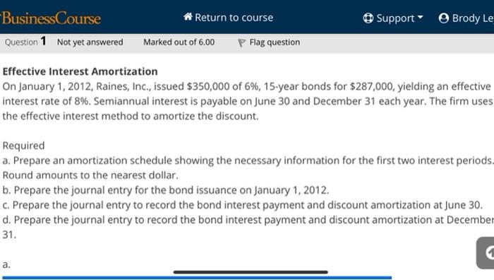 will post part 2 in just a second Return to course Support