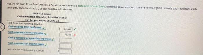 Company for the current year ended June 30 and balances of selected