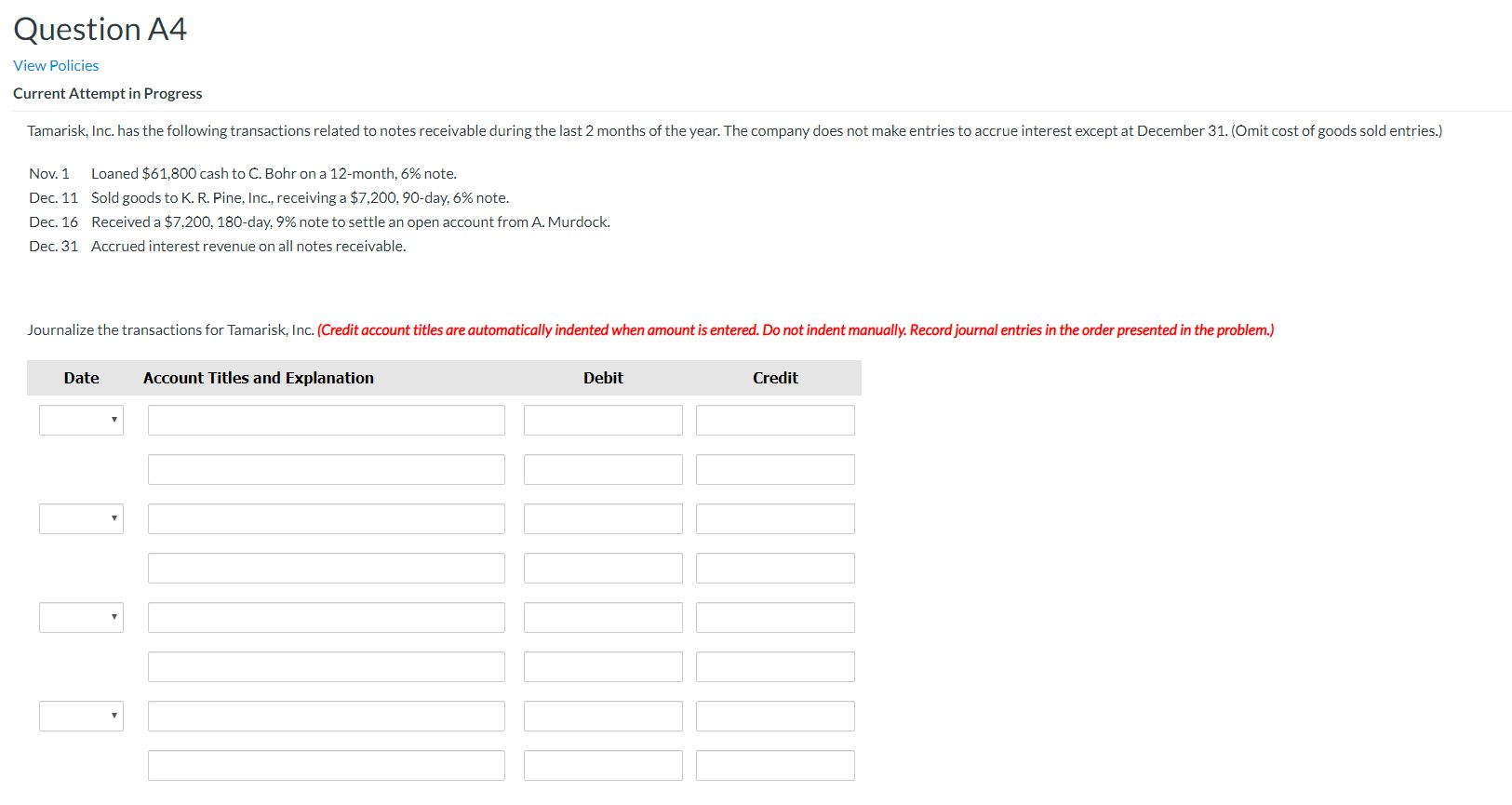 Concord Corporation at the end of the current year shows Accounts Receivable