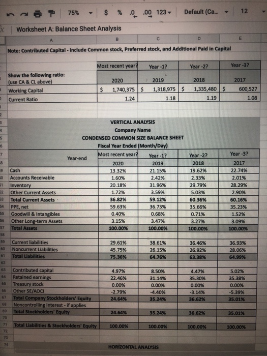 SHEET Fiscal Year Ended (Month/Day) host recent year Year - 12 Year