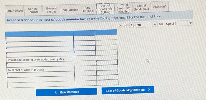 60,500 Work in process inventory-stitching 243,300 150,500 Finished goods Inventory 200, 100