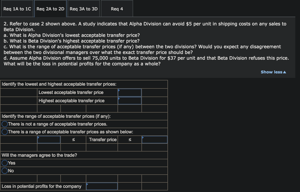 based on their own division's return on investment (ROI). Assume the following