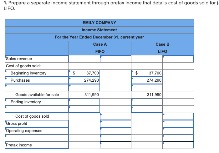 of LIFO and FIFO LO7-2, 7-3 [The following information applies to the