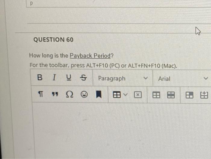 below: Proposal Initial after-tax investment in equipment $102,000 Annual cash increase in