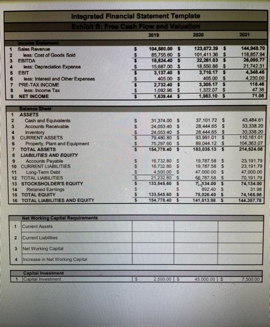 For the following problems, use Exhibit B. Exhibit B has the balance