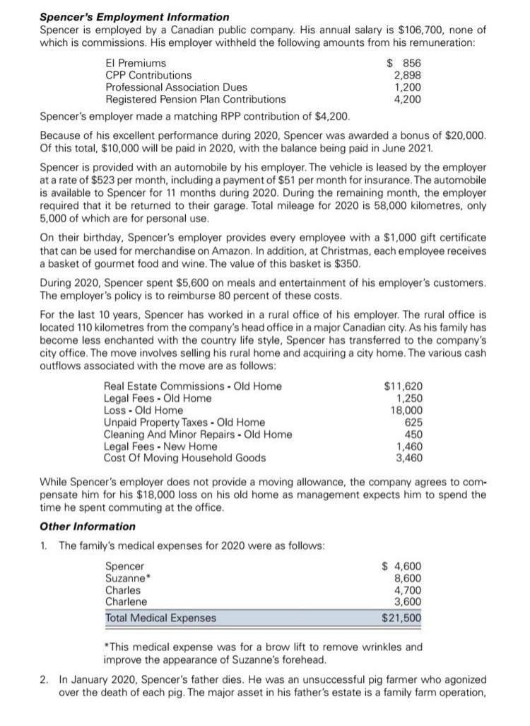 9) Family Information Spencer James is 41 years old. He has been