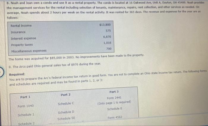 Some of the data information will be reproduced in the other parts