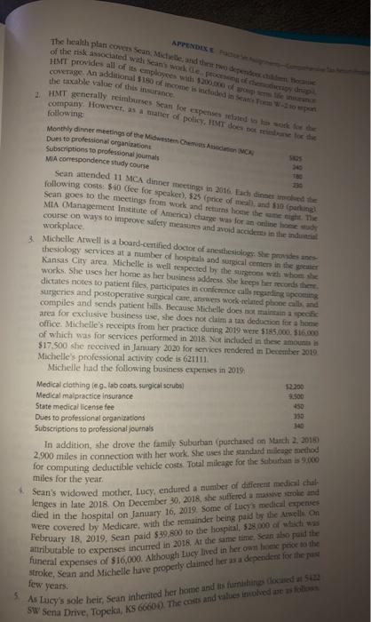 - Tax Return / Form 1040 sect Sean B. (age 42) and