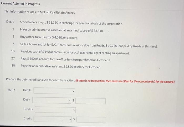 Please answer the following questions each part Current Attempt in Progress This