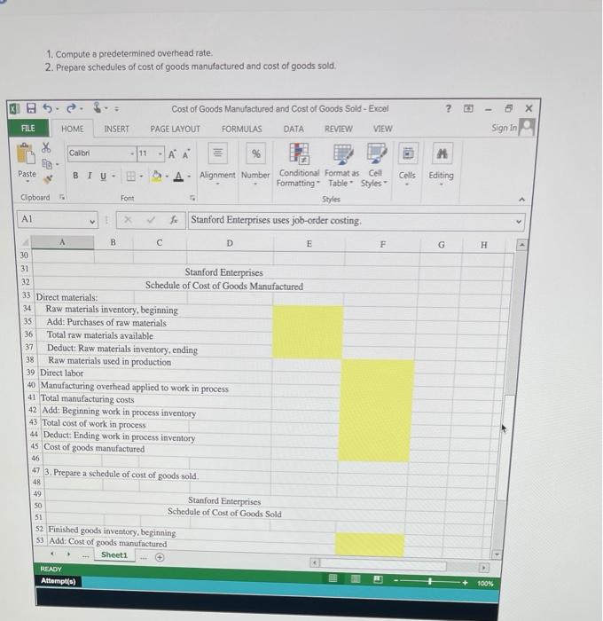 must be entered as a formula Click OK to begin. OK 1.