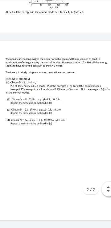 chain of particles that can interact via nonlinear nearest neighbors a-model --