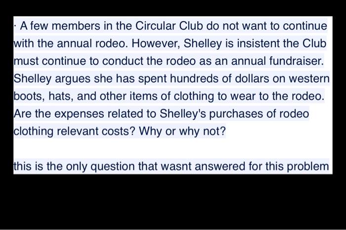  I just need this one question answered for my test A