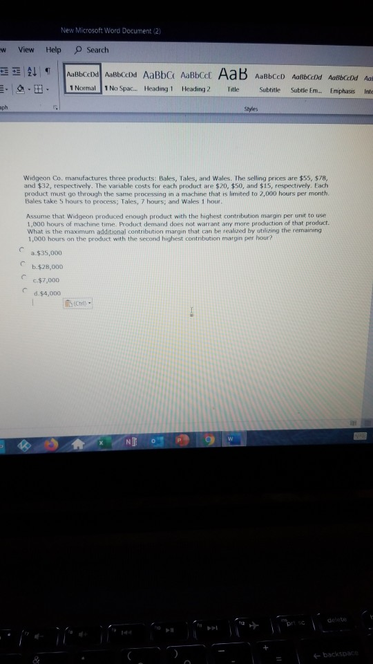 New Microsoft Word Document (2) Help Search w View 21 3