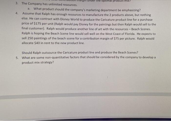 foot 3 other direct materials 8 Direct labor @ $20 per hour