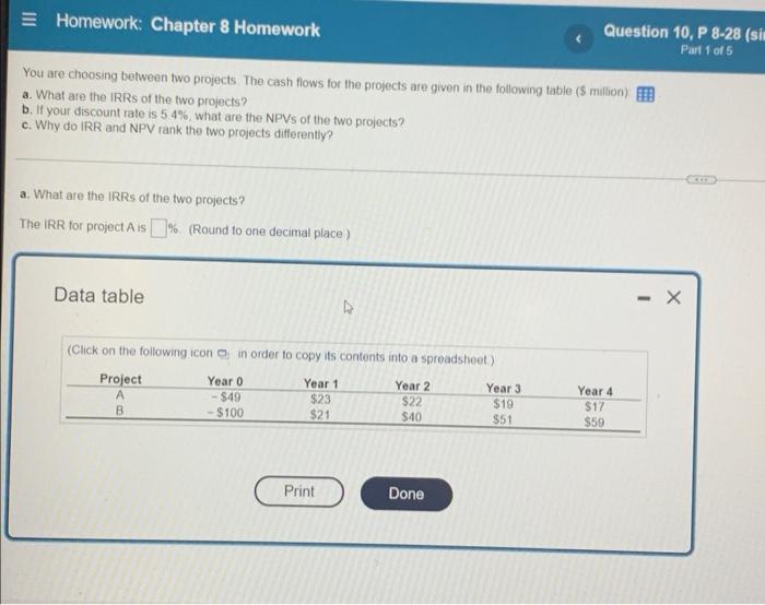  Homework: Chapter 8 Homework Question 10, P 8-28 (siu Part 1
