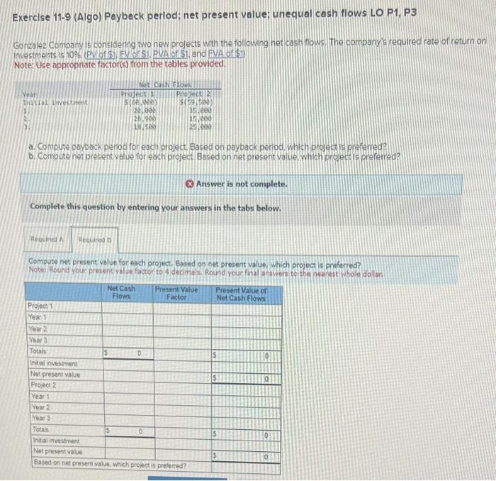 practice problemsrequired for question part one: required for question part two: Exerclse