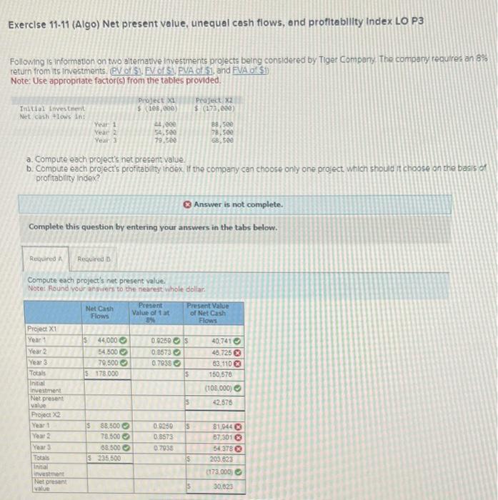  Please help me complete this problem with the red exes that