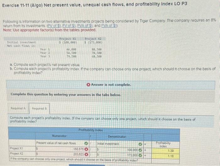 I don't know why they are incorrect. for my practice problems. Required