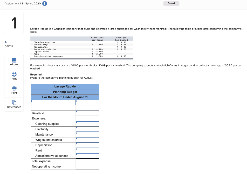 Assignment #8 - Spring 2020 i Saved Lavage Rapide is a