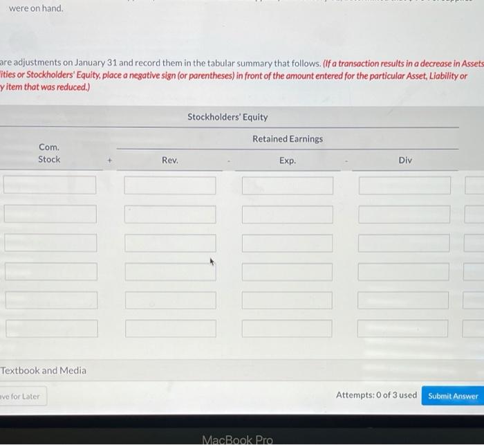 the following transactions occurred 1. 2 3 Performed services for patients who