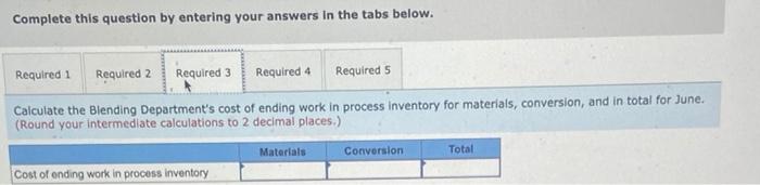 June Materials Conversion $ 25,200 $ 24,800 $ 334,800 $ 238,700 Required: