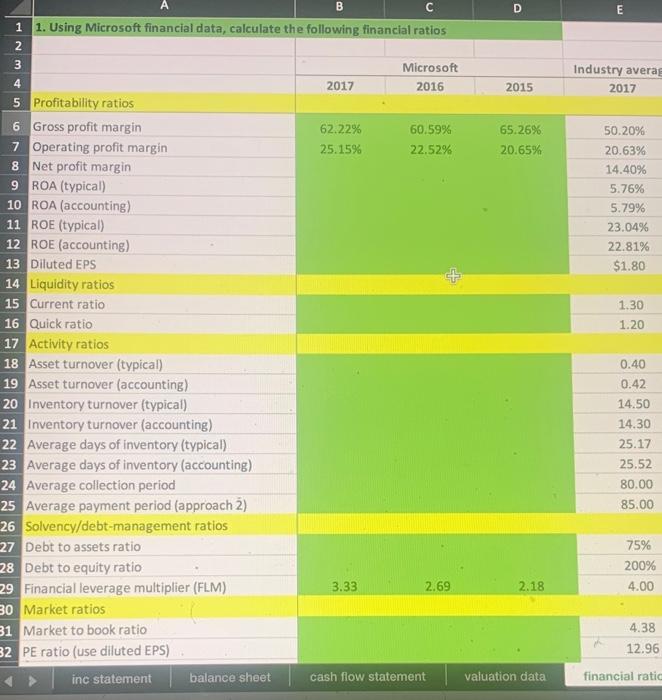  exact calcutions i need help with calculation in the green excel