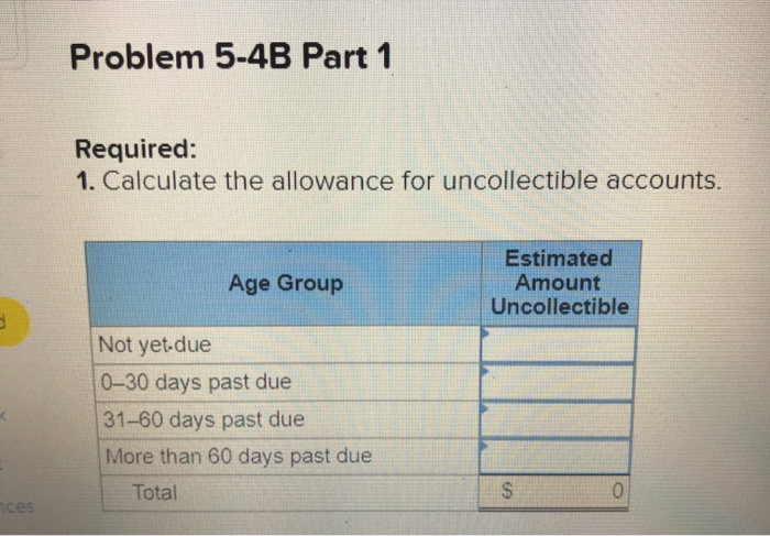 Record transactions related to uncollectible accounts (LO5-4, 5-5) [The following information applies