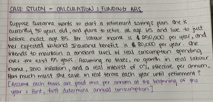 Could someone assist with this please CASE STUDY - CALCULATION : FUNDING