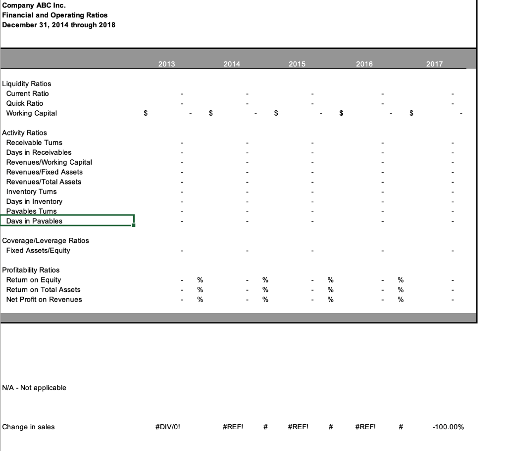 year, starting with the most recent year through the prior five years