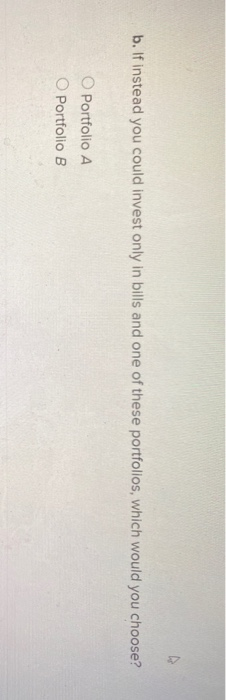 rates of return on portfolios A and B are 11% and 14%,