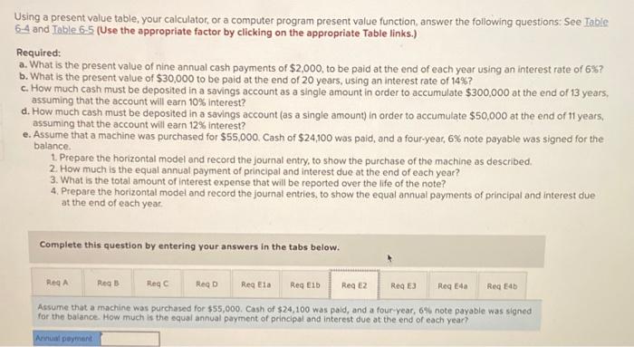 $55,000. Cash of $24,100 was paid, and a four-year, 6% note payable