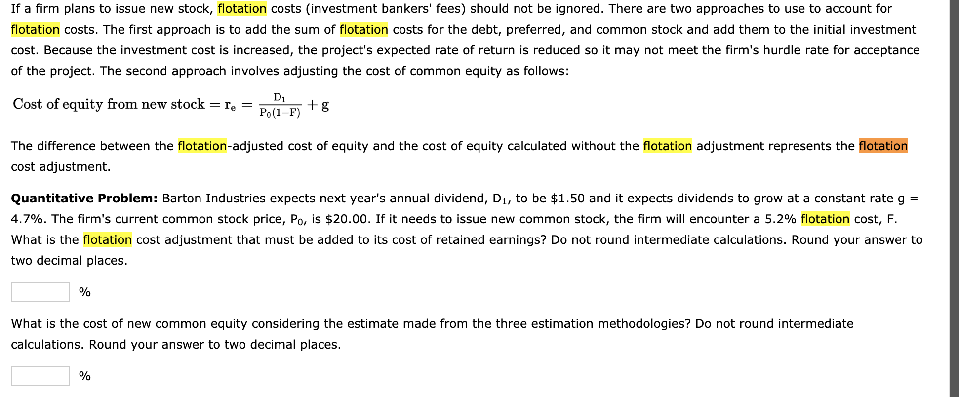  How do I solve this? If a firm plans to issue