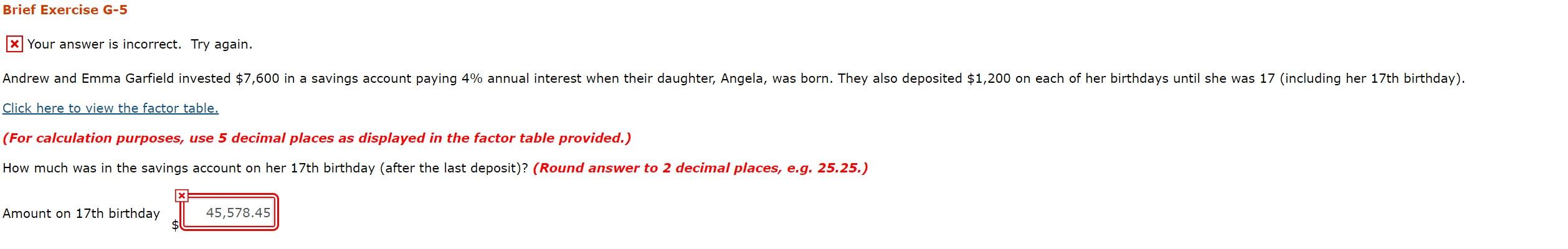 Hi! can someone help me answer this question? Brief Exercise G-5 X