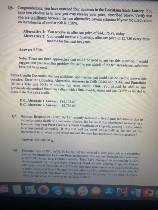 Assignment Spreadsheet #1 to answer the following questions. No "Values-Only" Spreadsheet with