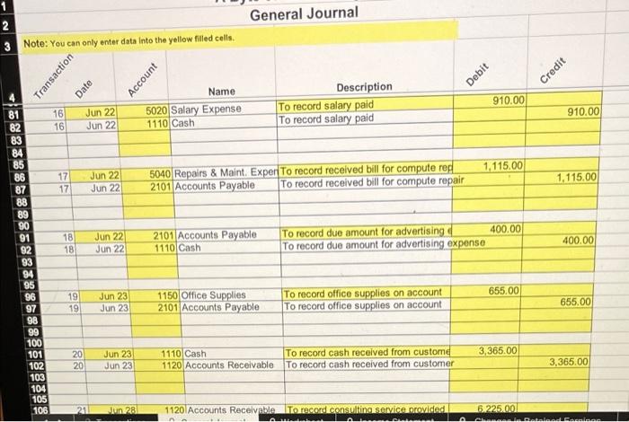 Mortgage Payable 20 2202 Notes Payable 21 3100 Capital Stock 22 3200