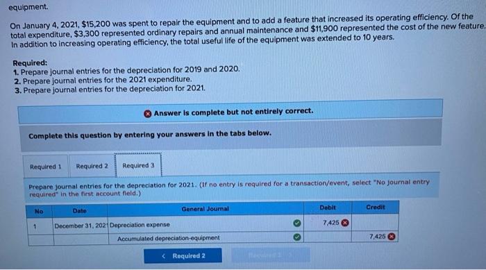For each asset category, prepare a schedule showing depreciation or amortization 2021.