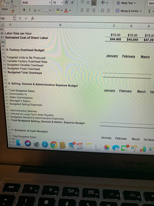  Arial 12 AA == Wrap Text Ger Paste BLUE OASE Merge