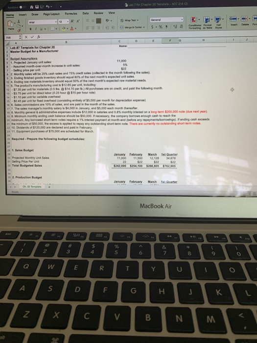 $45,045 $15.00 $47,29 68 70 5. Factory Overhead Budget January February March